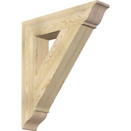 Traditional Traditional Rough Sawn Bracket, Douglas Fir, 6W X 30D X 34H